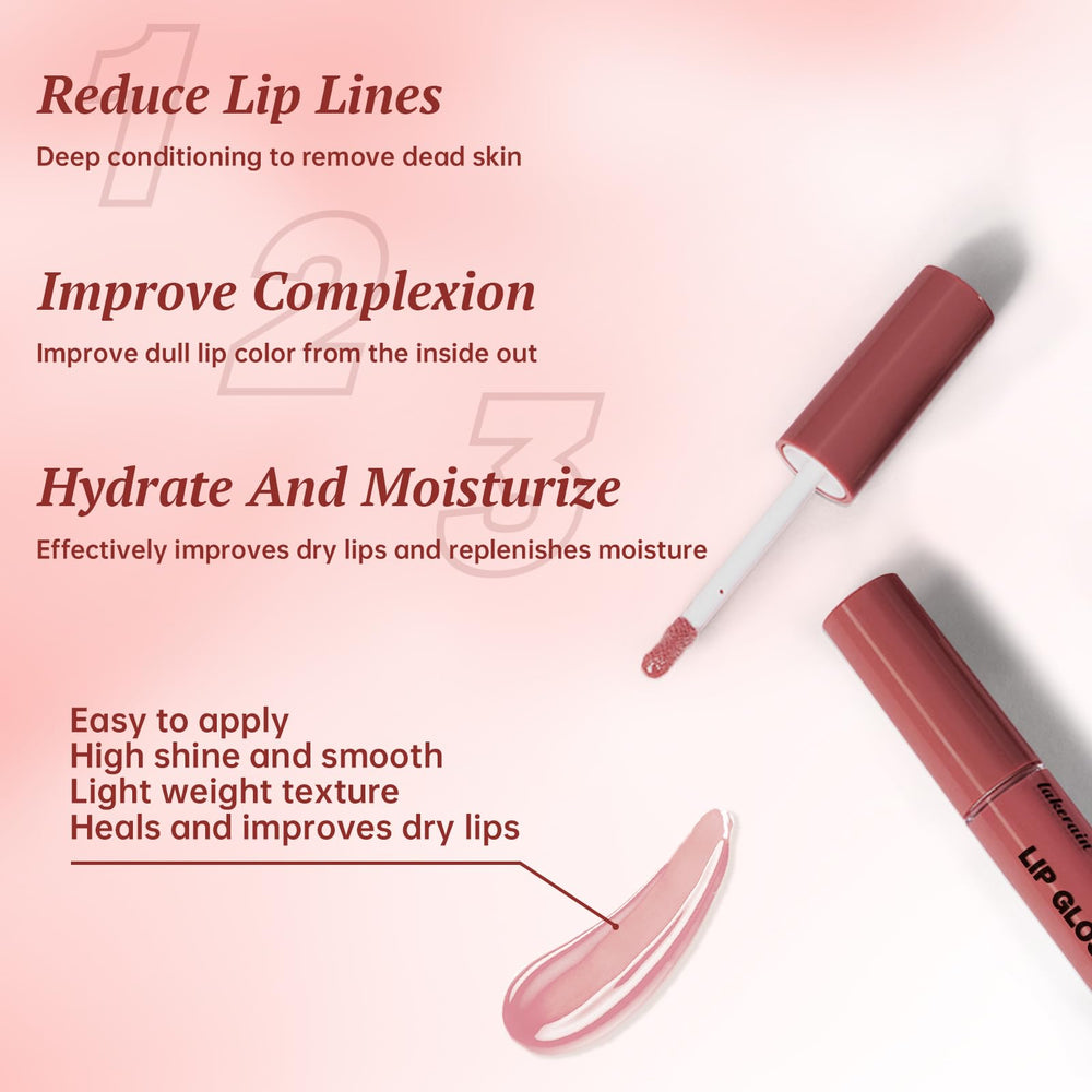 HOSAILY translucent shine creates a plump-looking lip finish