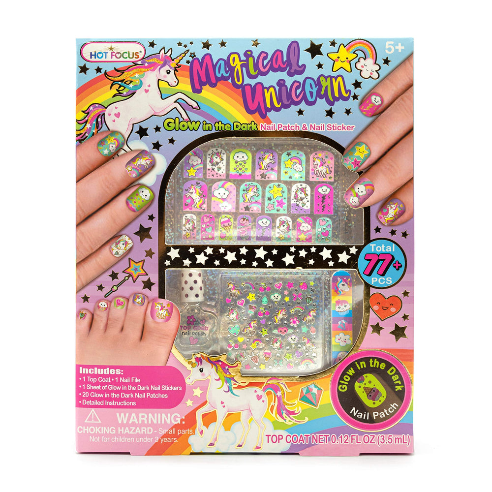 Hot Focus Unicorn Nail Kit unboxing of a colorful kid friendly nail art set for creative play
