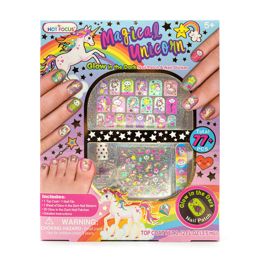 Hot Focus Unicorn Nail Kit unboxing of a colorful kid friendly nail art set for creative play