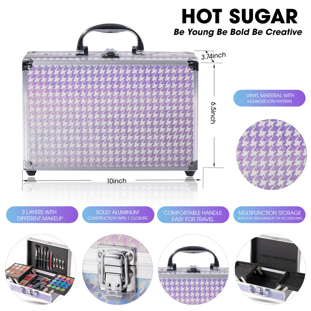 Hot Sugar 40-piece eyeshadow collection with vibrant, versatile shades.