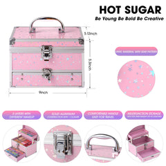 Hot Sugar 56-eyeshadow palette for teens with vibrant looks.