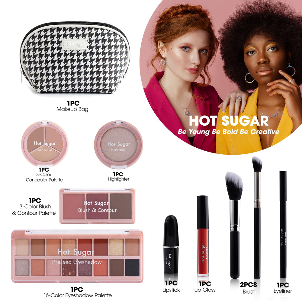 Hot Sugar 16-color eyeshadow palette for versatile day-to-night looks