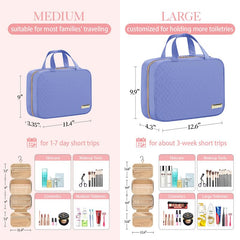 HOTOR Travel Toiletry Bag with four compartments keeps items separated and reachable