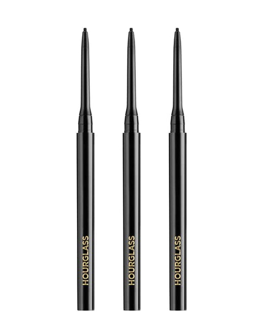 Hourglass Obsidian 1.5mm mechanical gel liner close-up showing precise tip for tightlining.