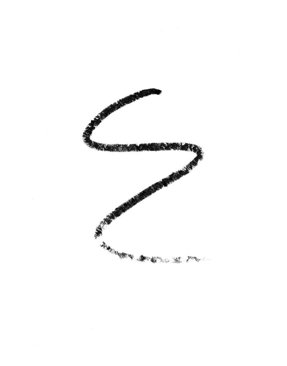 Waterproof formula on Obsidian shade resists smudging.