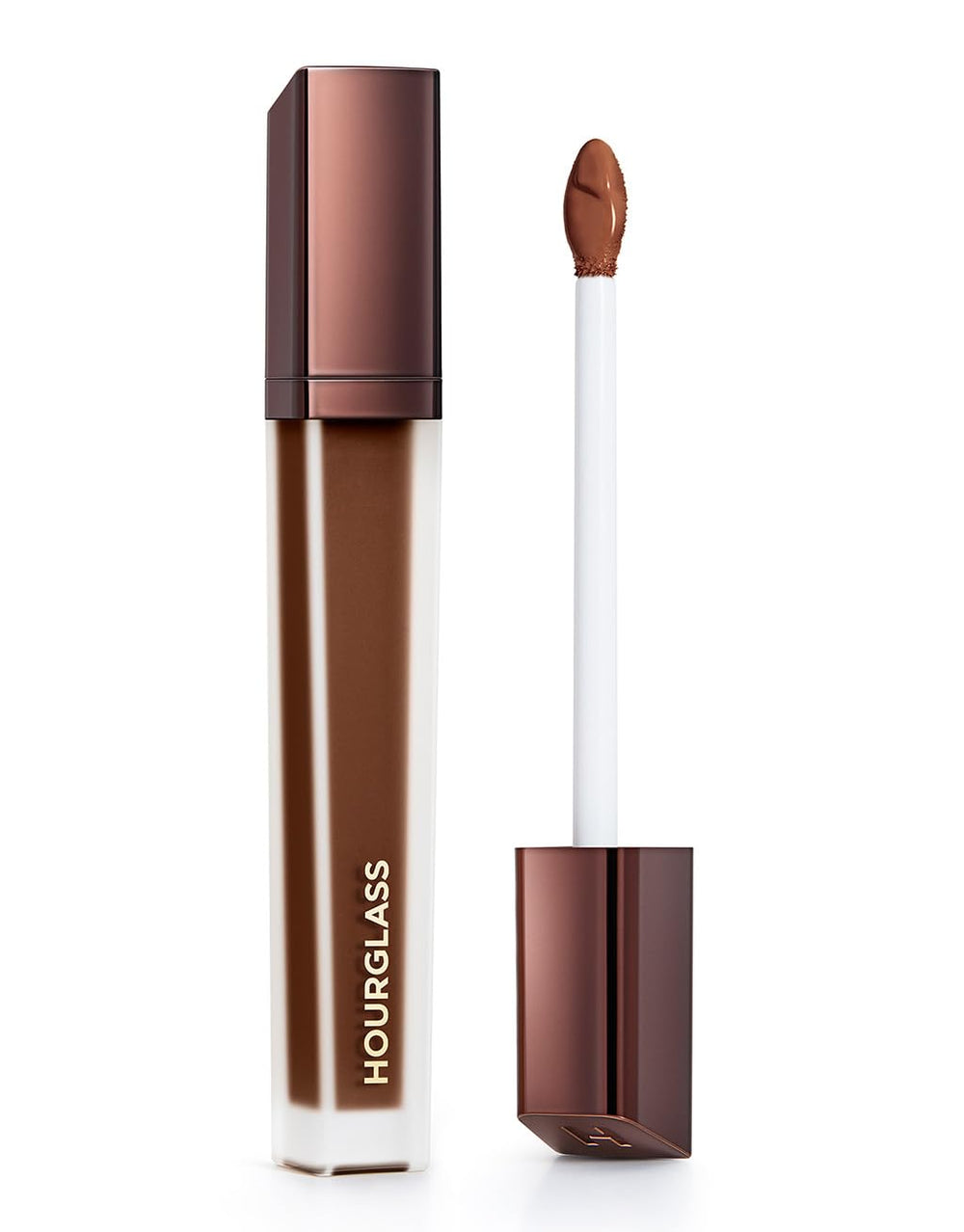 Hourglass Vanish Airbrush Concealer bottle close-up for weightless full-coverage.