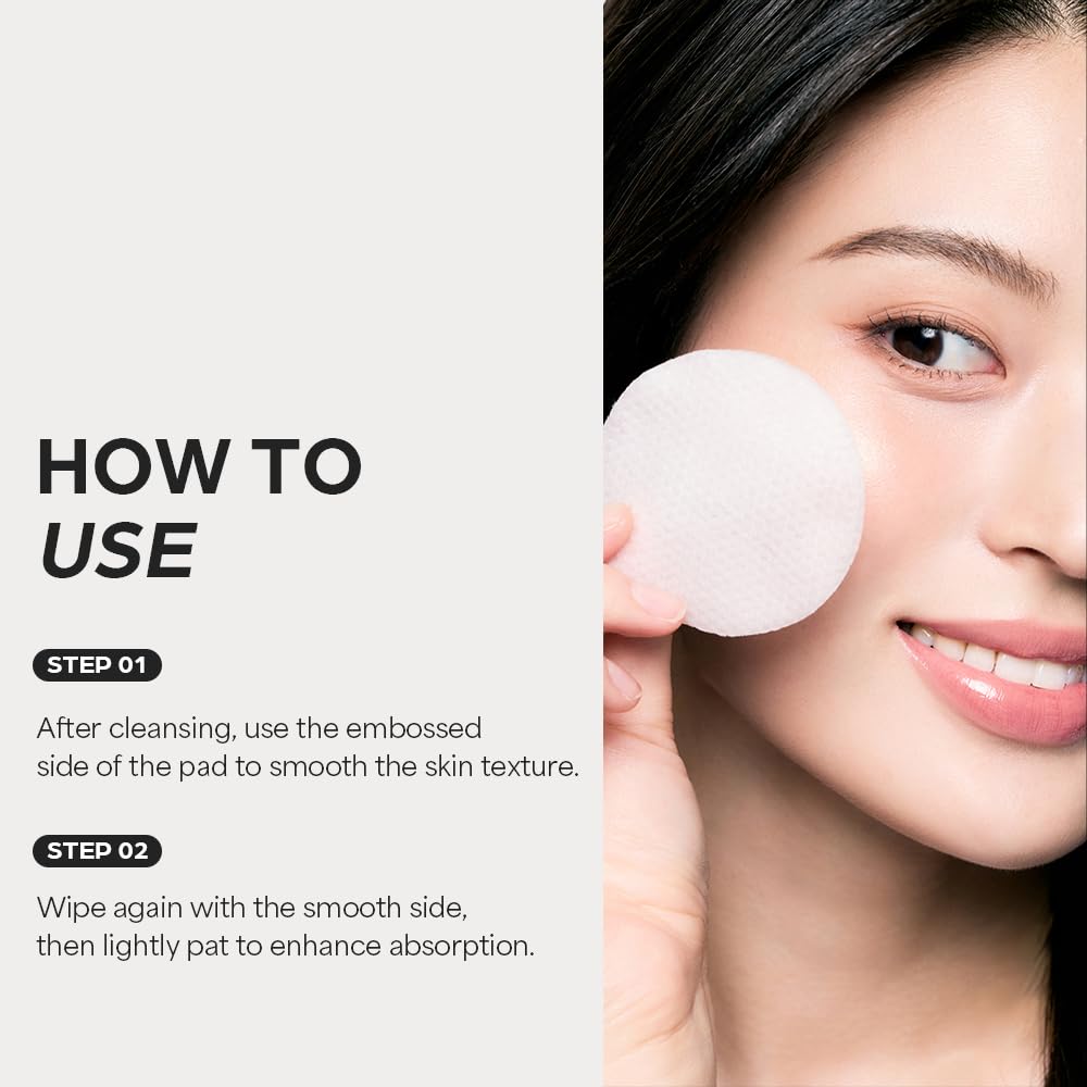 Fragrance-free House of Hur pad avoids irritants during exfoliation