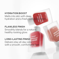 House of Hur Moist Ampoule Blusher Berry Purple application tools suited for fingertips