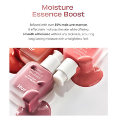 Close-up texture of House of Hur Moist Ampoule Blusher showing hydration