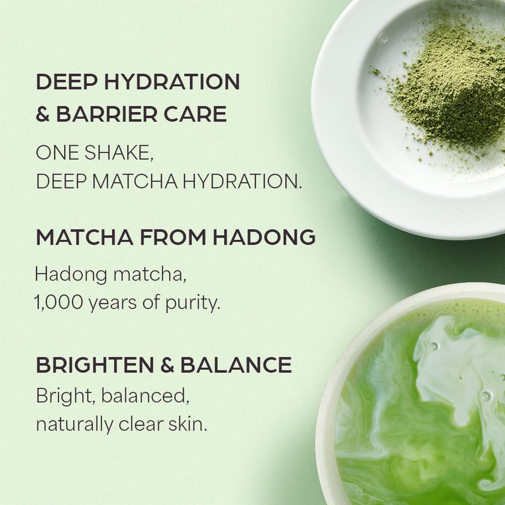 House of Hur Phyto Brew Matcha Ampoule glow after routine showing hydrated radiance.