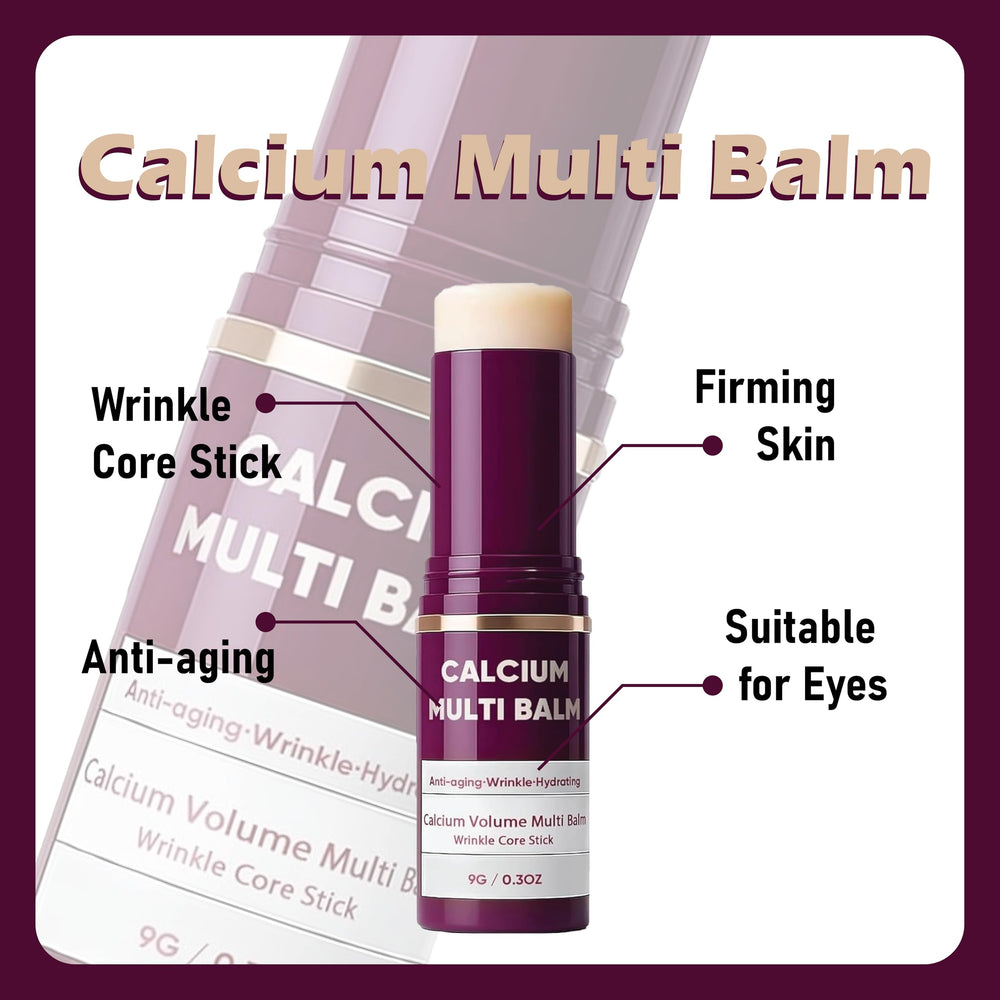 HOUYAN Calcium Balm creamy texture swatch shows smooth application.