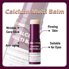 HOUYAN Calcium Balm creamy texture swatch shows smooth application.