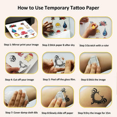 Hoxemator printer-compatible tattoo paper for laser and inkjet printers