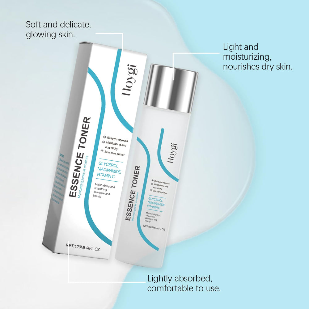 HOYGI Toner travel-friendly glass bottle suitable for routines.