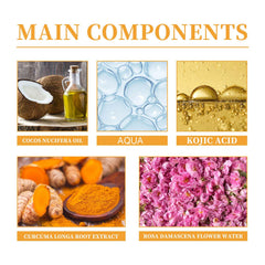 Foamy lather from Hoygi turmeric cleanser ready to wash away impurities