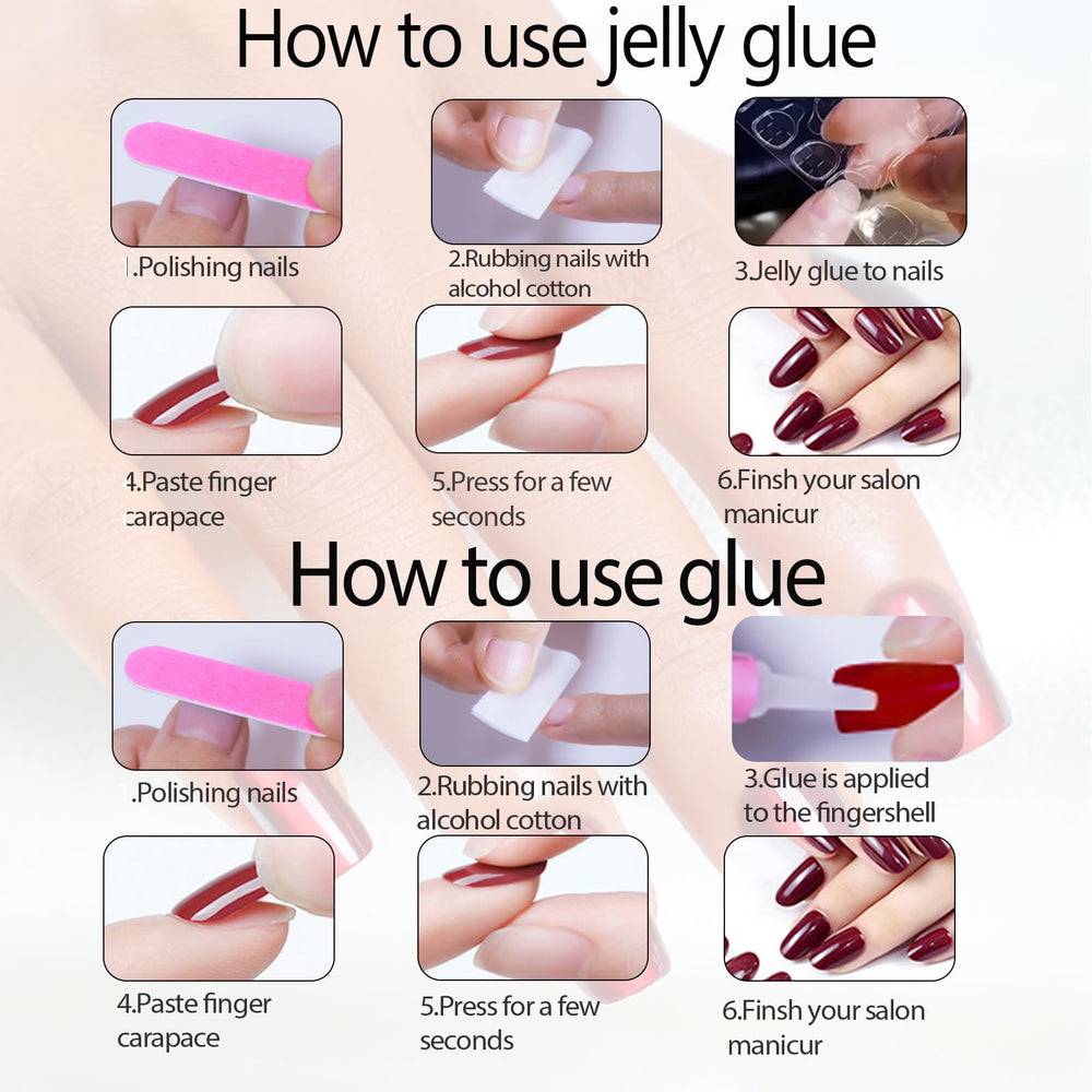 Hrnsnails Nude Press On Nails cuticle stick and prep pad for easy nail prep.