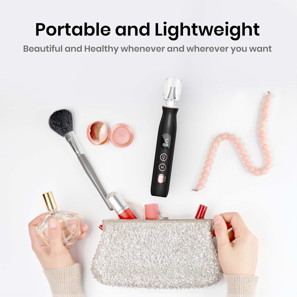 HSKAI travel-friendly nail drill fits bags for quick grooming anywhere.