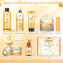 HSOEIXL 9-piece set display showcasing full self-care options for at-home pampering.