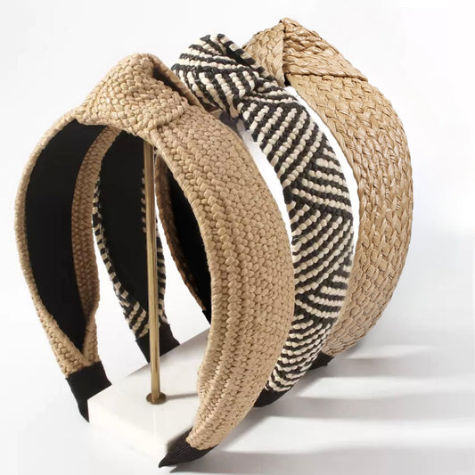Huachi knotted headbands three-pack for chic summer looks
