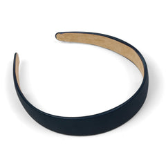 Huachi navy blue headband 1inch back-to-school style adds quick polish.