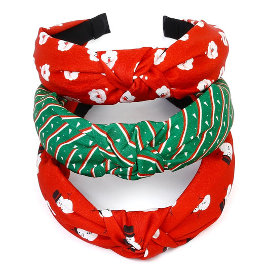 Huachi snowman headband for festive styling at holiday parties