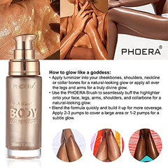 HuaQing PHOERA Metallic Gold bottle delivers radiant shimmer for evenings