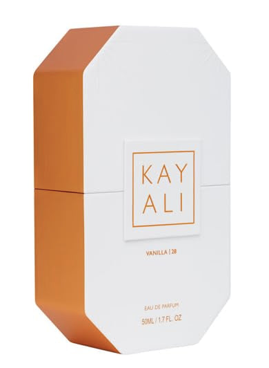 Kayali Vanilla 28 packaging box, great for gifting or personal indulgence