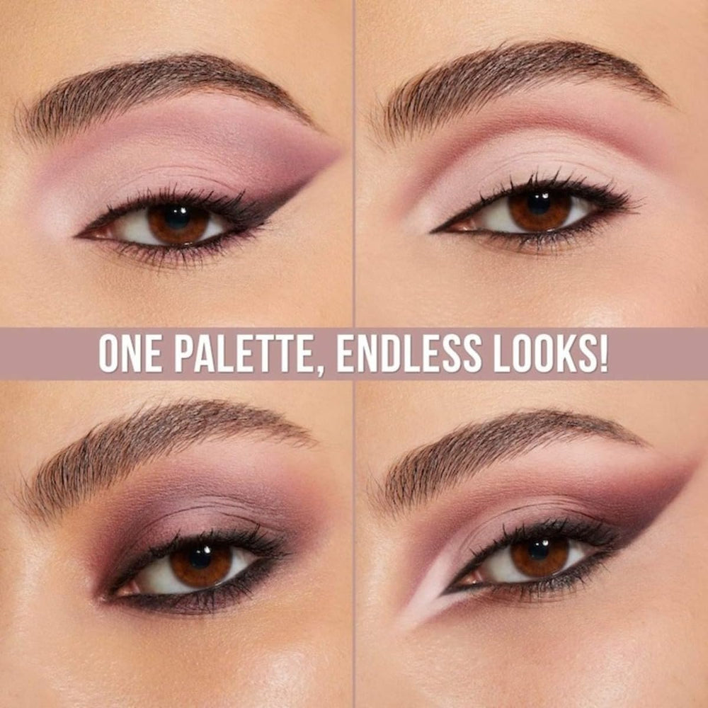Huda Matte Obsessions travel-case image demonstrates easy packing for on-the-go touch-ups.