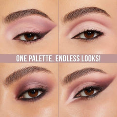 Huda Matte Obsessions travel-case image demonstrates easy packing for on-the-go touch-ups.
