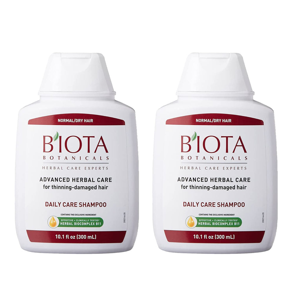 Huieter B'IOTA Daily Care Shampoo bottle front view shows gentle cleansing for thinning hair