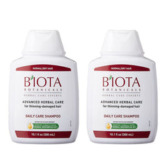 Huieter B'IOTA Daily Care Shampoo bottle front view shows gentle cleansing for thinning hair