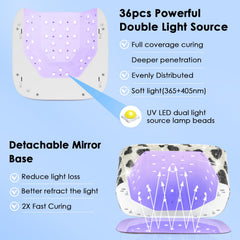 HUITINE rhinestone lamp with sparkling design enhances salon setup