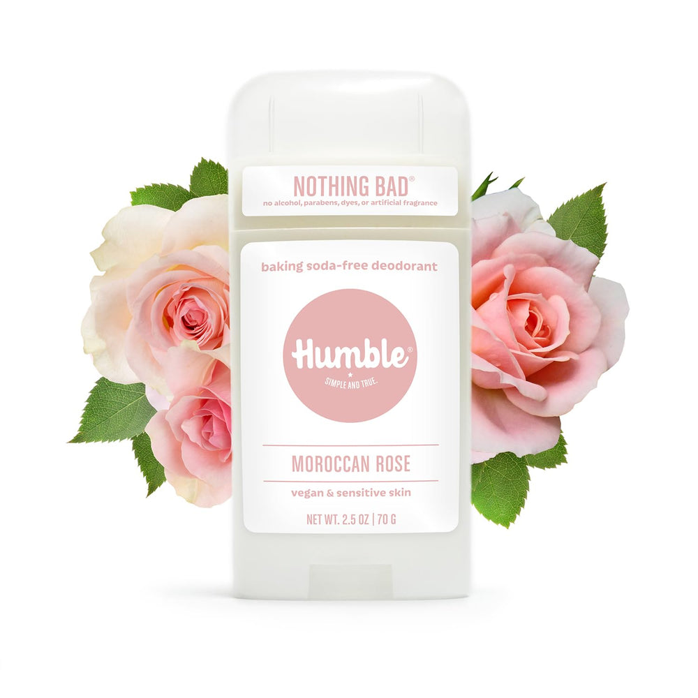 HUMBLE BRANDS deodorant application demonstrates smooth glide and quick scent release