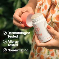 Cruelty-free, plant-based ingredients emphasize clean formula for everyday comfort.