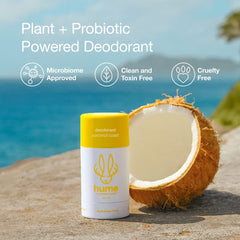 Hume Supernatural deodorant stick application demonstrates smooth, odor-control glide