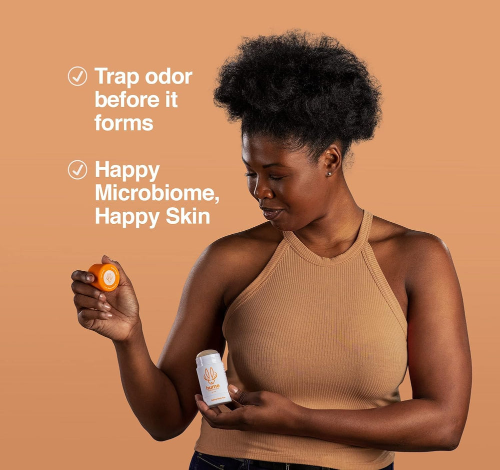Hume Supernatural probiotic, plant-based ingredients highlighted for skin-friendly care