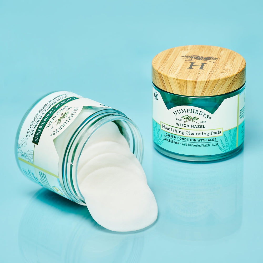 Humphreys Alcohol-free cleansing pad image, ideal for sensitive skin.