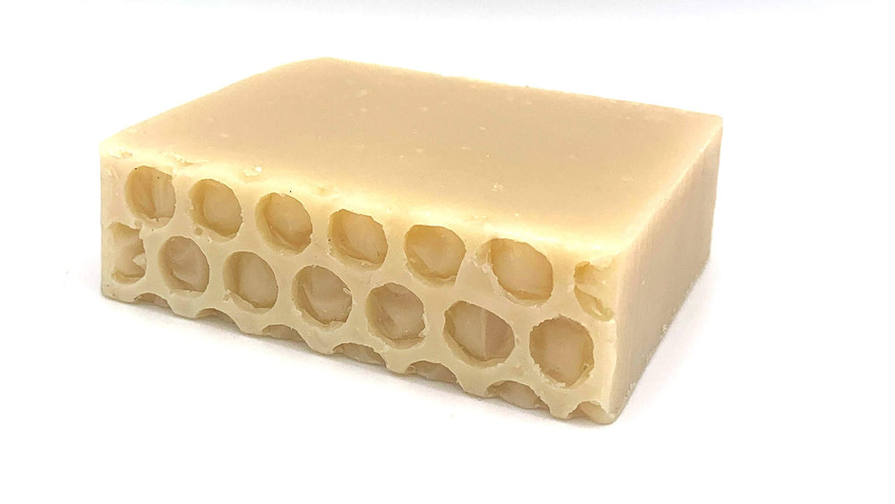 Hunter Cattle Co. Meadow Bloom Soap close-up foam demonstrates natural ingredients