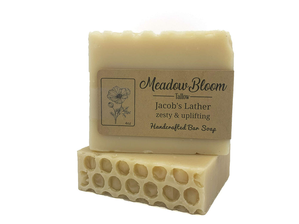 Hunter Cattle Co. Meadow Bloom Tallow Soap pack, honey lemon, rich lather for face and body