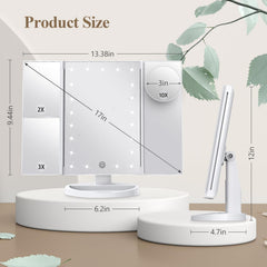 HUONUL makeup mirror sleek modern design enhances any vanity setup