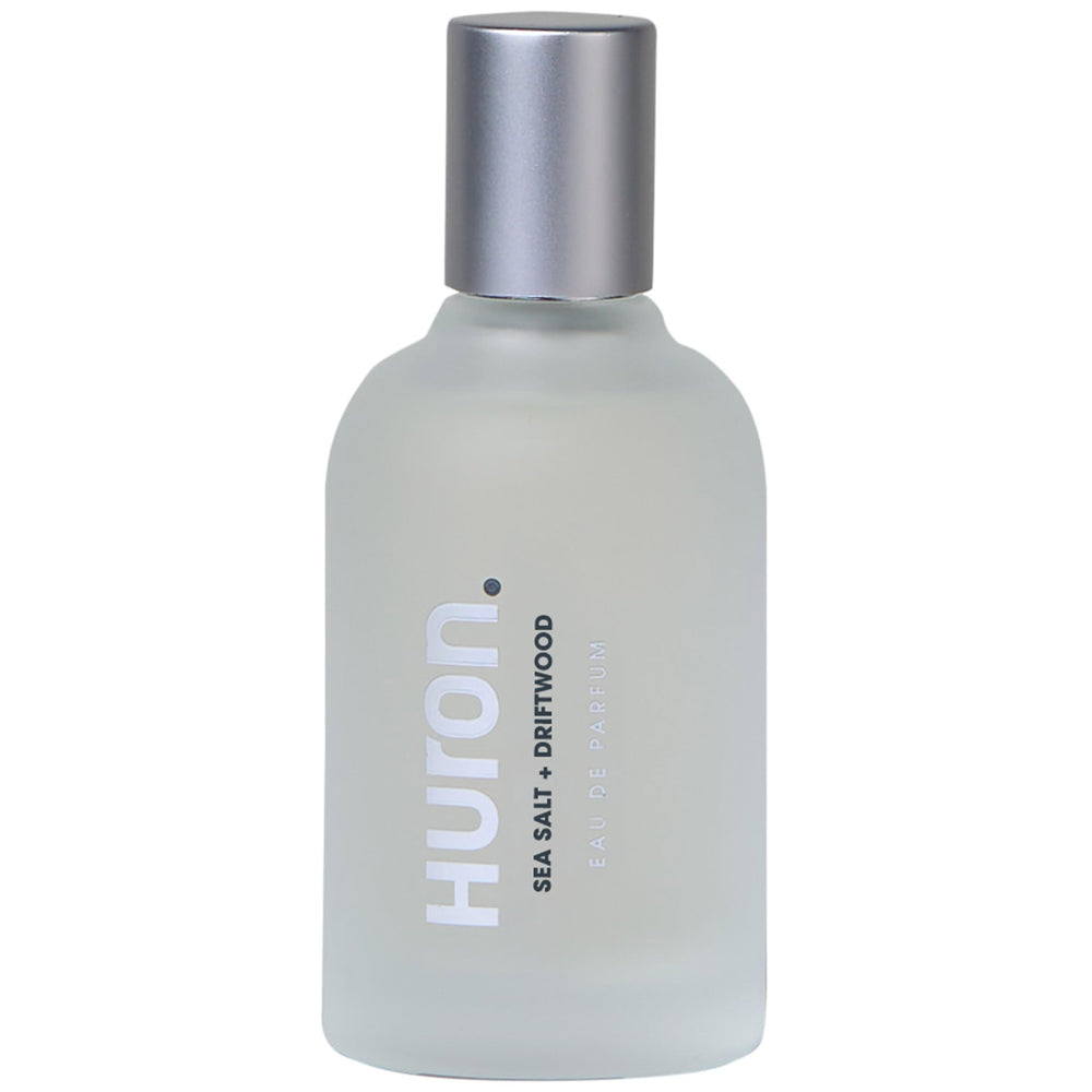 Huron Men’s Cologne bottle highlights mandarin-cardamom notes for a fresh daily scent