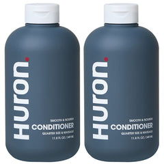 Huron Men's Conditioner bottle front showing lightweight hydration for frizz control