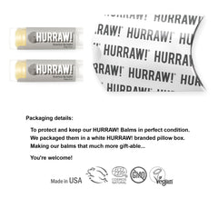 Close-up texture of Hurraw! Licorice balm on applicator