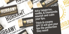 Hurraw Moon Night hand application close-up shows creamy texture