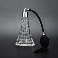 HURRISE vintage perfume bottle with tassel, a stylish travel-friendly fragrance container.