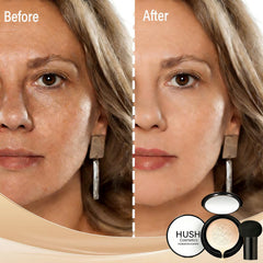Close-up of foundation texture highlighting hydrating formula for moisturized skin.