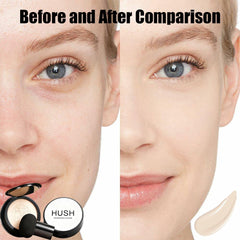 Hush Makeup Hyaluronic acid hydration formula keeps skin moisturized and comfortable