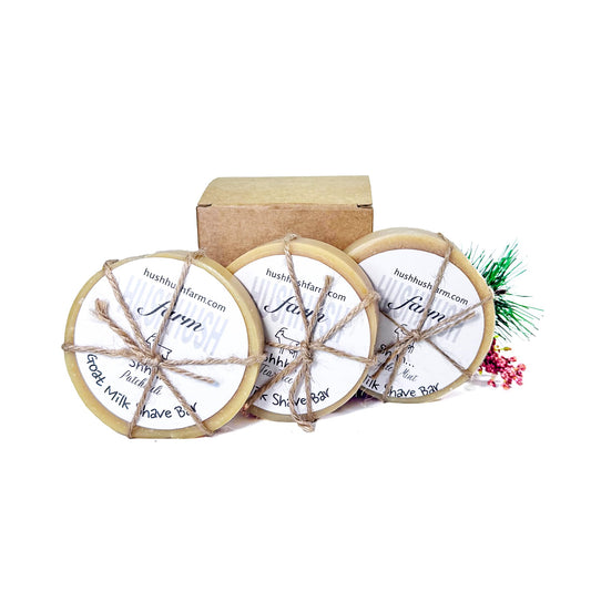 HushHush Farm patchouli shaving soap visual promotes rich lather for a smooth, comfortable shave.