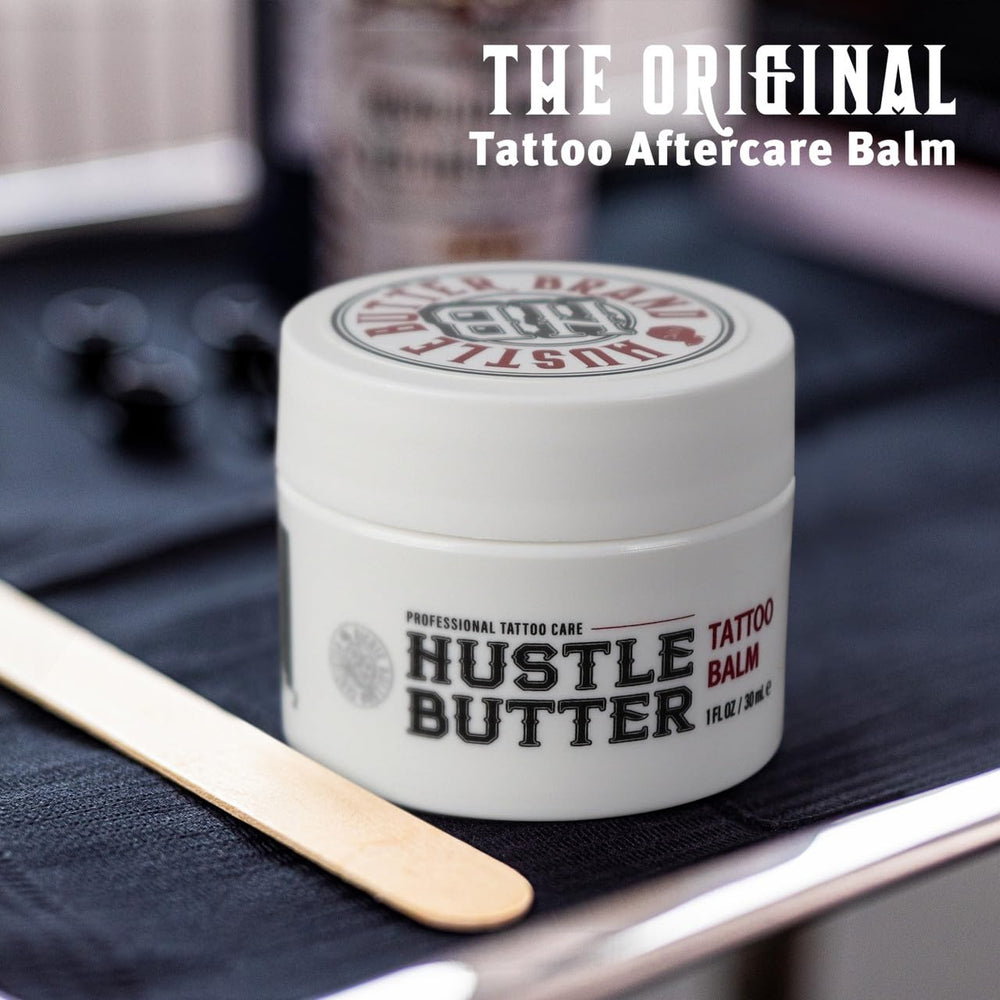 Hustle Butter Deluxe ingredients include shea, coconut oil, mango butter, and green tea extract