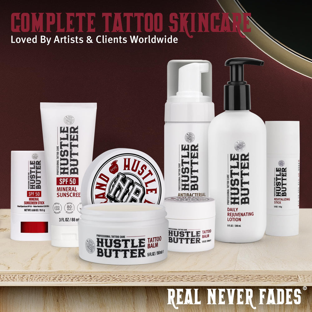 For healed tattoos only, avoid applying on not yet healed areas